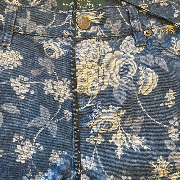 Lauren Ralph Lauren SZ 8 Floral Jeans! - Picture 10 of 13